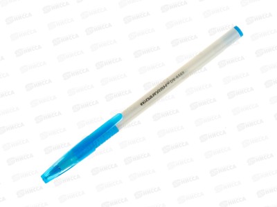 Ручка шариковая Darvish cиняя корпус белый с резиновой держателем DV-9488*50/1200