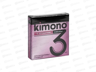 Презервативы KIMONO №3 с ароматом сакуры*1/24