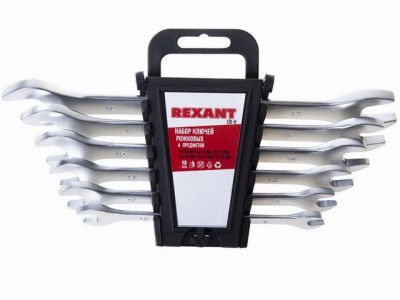 Набор ключей рожковых Rexant  6предметов (8-19мм), 12-5843 *30