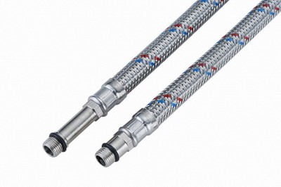 Подводка для смесителя сталь 1/2&quot*М10* 40см пара, СТМ *80