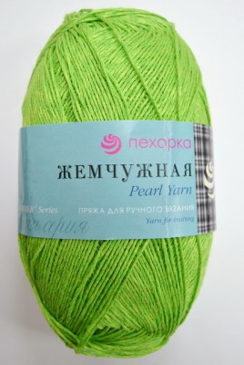 Пряжа Жемчужная экзотика хлопок50% вискоза50% 100гр 425м 65