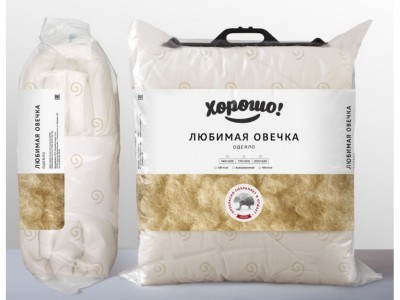 Одеяло Любимая овечка 140*205 Теплое 100% полиэстан ОЛО-15Т18