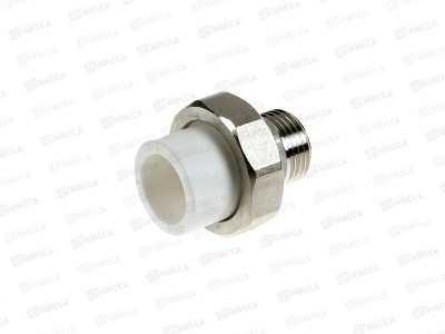 Муфта PP-R комбинированная разъемная наружная/резьба DN20*1/2&quot СТМ Пласт *20