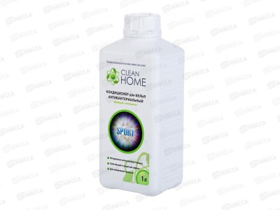 CLEAN HOME Кондиционер для белья антибактериальный &quotАнтизапах&quot 1л  *10