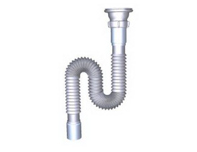 Гофросифон 1 1/2&quotх40 с нержавеющей решеткой F101  *75