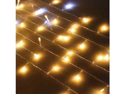 Гирлянда электрическая бахрома LED80 2м*0,3*0,5*0,7м шампань 382-027 г