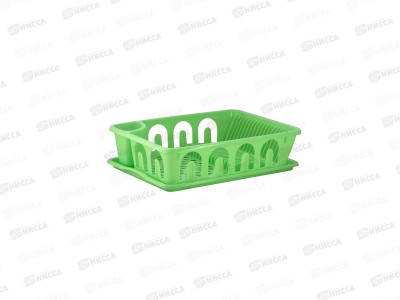 Сушилка для посуды с поддоном мятная ИНТ*6