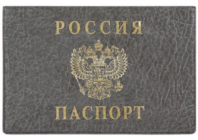 Обложка для паспорта ДПС 2203.Г-106 горизонтальная серый *36