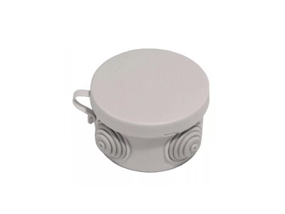 Распаячная коробка ОП D85х40мм, крышка, IP54, 4вх.  инд. штрихкод TDM *10/120