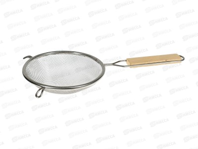 Сито с деревянной ручкой 14см CR1539-14 металлическое  (044699)  Ж