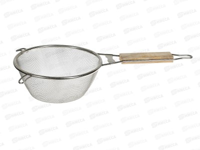 Сито с деревянной ручкой, 2 ушка, d - 17 см