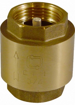Обратный клапан  3/4&quot с латунным штоком СТМ *25