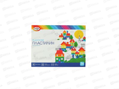 Пластилин 36 цветов 720г ГАММА Классический стек., 281037 *6