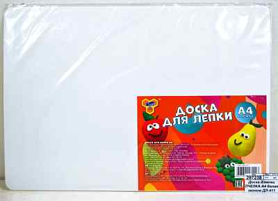 Доска для лепки ПЧЕЛКА А4 белая эконом ДЛ-411 *100