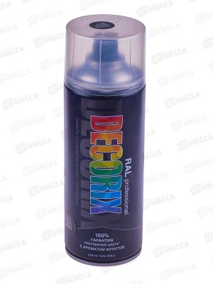 Аэрозольная эмаль RALPROFESSIONAL DECORIX, 520мл, RAL9005, глубокий чёрный *12