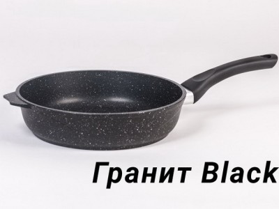 Сковорода ГРАНИТ Антипригарное покрытие black 26см 26802