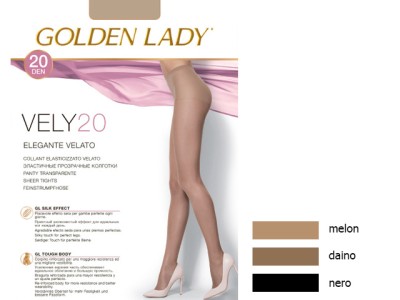 Golden Lady колготки Vely 20 (nero, III)