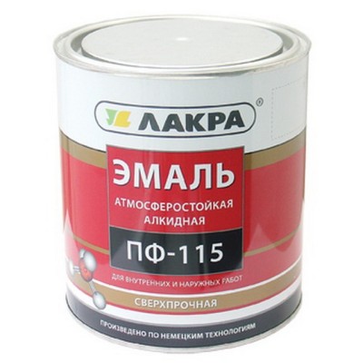 ЭМАЛЬ ЛАКРА ПФ-115 Сиреневый 2,8кг, ДО 2017г *6  Л СРОК ДО 04.26