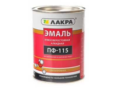 ЭМАЛЬ ЛАКРА ПФ-115 Светло-голубая  1кг СРОК ДО 05.26 *14   Л