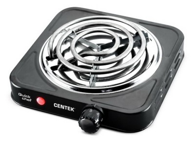Плита электрическая CT-1508 спираль 1 конфорка 140мм 1000Вт черная
