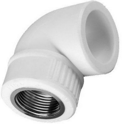 Угольник PP-R комбинированный внутренняя резьба DN32*3/4&quot пп/г Aqualink, 03552 *5/60