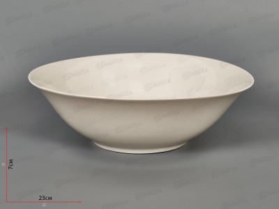 Салатник круглый d-23 (12/24) 1200мл белье с9-0002