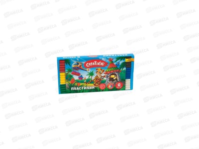 Пластилин  6цветов  Creativiki 90гр  ПЛ06КР *56