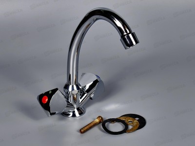 Смеситель елочка 1/2 керамика Onix A1106 (крепление под шпильку) *20