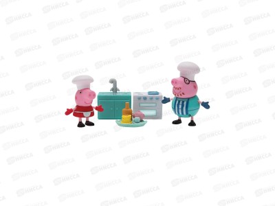 Свинка Пеппа. Игровой набор Пеппа и Папа пекут блинчики, 35353