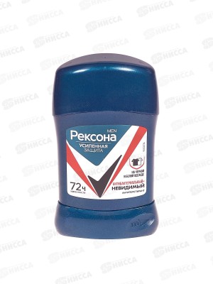 РЕКСОНА дезодорант стик 50мл MEN Антибактериальный невидимый *6/12 *24