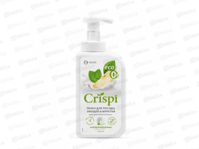 CRISPI пенка для мытья посуды с соком груши 550мл *8  125455
