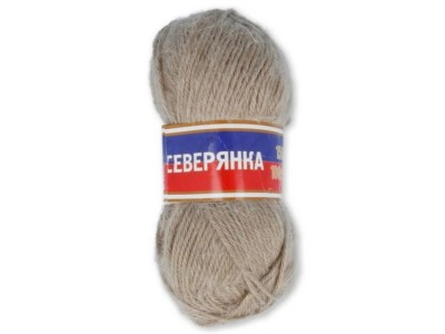 Пряжа Северянка шерсть/верблюжья шесть /акрил 100гр 150м лен 007 *10