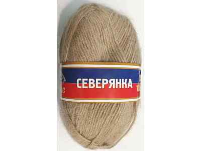 Пряжа Северянка шерсть/верблюжья шерсть/акрил 100гр 150м бежевый светлый 006 *10