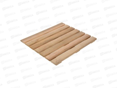 Решетка для бани и сауны на пол 60*70*4см, (ольха) БШ *3