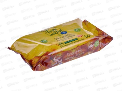 АУРА салфетки влажные освежающие 60шт TROPIC  *24 09790
