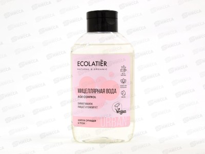 ECOLATIER Мицеллярная вода для снятия макияжа Цветок орхидеи и розы 400мл 843503*10