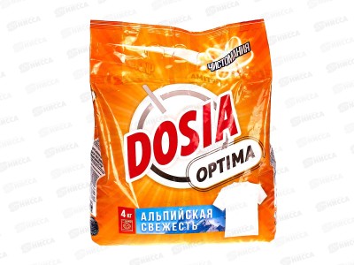 ДОСЯ Матик стиральный порошок 4,0 OPTIMA Альпийская свежесть *4