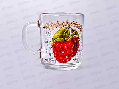 Кружка &quotGreen tea&quot (Полезная МАЛИНА)  200см3 *20 1335