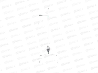 Оснастка донная AZOR FISHING 3 крючка, кормушка 137-039 г
