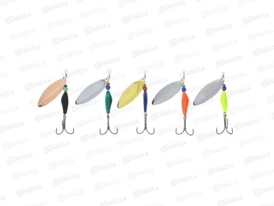 Блесна AZOR FISHING &quotХэви Лонг&quot вращающаяся №4 8гр, 5цветов 145-133 г