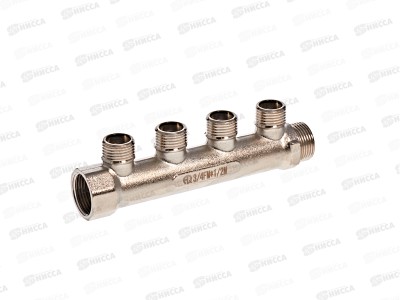 Коллектор резьбовой FМ 3/4x3/4x1/2x4, 02423  Aqualink  *4/40