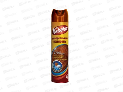 Mebelux 5в1 Полироль для мебели для любых поверхностей 300см3 *12