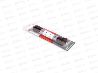 SHOExpert шнурки толстые вощеные хлопчатобумажные 90см Коричневые блистер *10