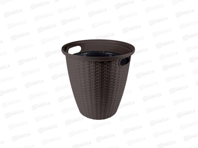 Горшок для цветов, 20л, d - 328 мм, цвет горький шоколад, InGreen Rattan