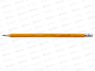 Карандаш чернографитный с ластиком SILWERHOF Basic HB 2мм,  120636-Карандаш ч/г с ласт. SILWERHOF Basic HB 2мм,  120636-00*1/12/144