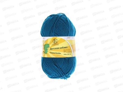 Пряжа Детская забава микр/акр 140м 50гр морская волна 139 *10