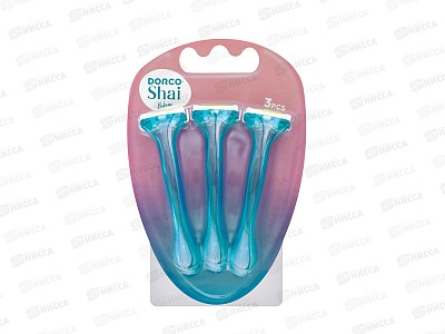 DORCO Shai Bikini одноразовый бритвенный станок для зон БИКИНИ (3 штуки)   *8
