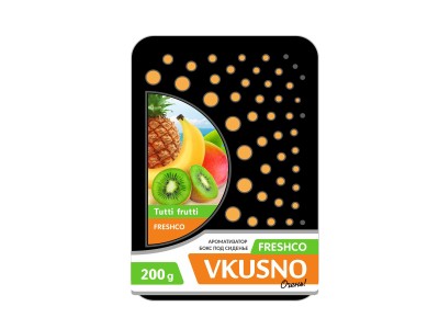 Ароматизатор под сиденье бокс Freshco Vkusno Тутти-Фрутти