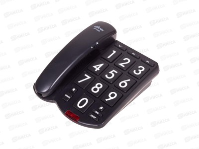 Телефон Ritmix RT-520 black крупные кнопки