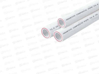 Труба PP-R PN20 DN20*2,8мм армированный стекловолокном полипропилен,цена за метр! (желтый) AQUAPEX, 03893 *4/100